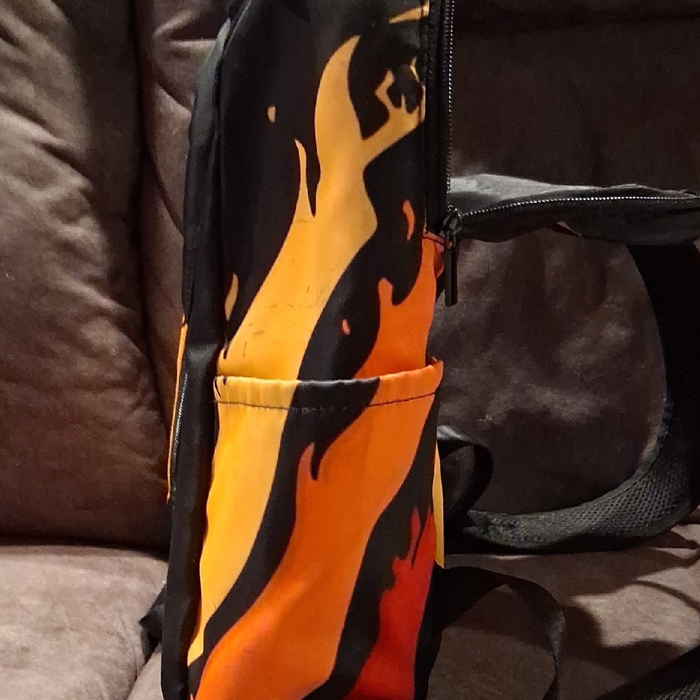 Flame Pattern Backpack - image 3